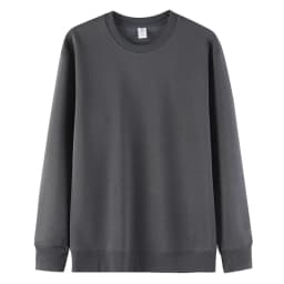 Cotton Long Sleeve Thin Fleece Sweatshirts Solid Casual Simple Drop Shoulder Hoodies Warm Crewneck American Couple Sweatshirt