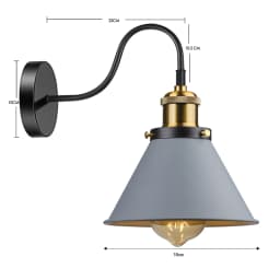 Vintage Retro Loft Warehouse Wall Lamp Sconce Light,Bedroom Restaurant Pub Aisle Front Door Cafe Cirrodor Porch Light AC90-260V