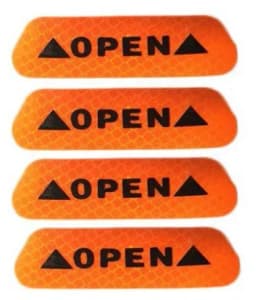 4Pcs/Set Car sticker Door Safety Warning Reflective Stickers Reflective Strip Warning Luminous Universal Accessories