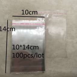 100pcs/lot 4x6cm--14x14cm Various Models Poly Bag Transparent Opp Plastic Bags Self Adhesive Seal Jewellery Making Packaging Bag