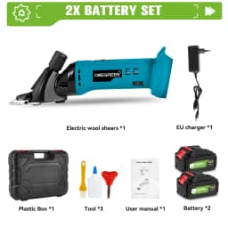 ONEGREEN 6 Speed 13 Teeth Electric Wool Shears Pet Machine Wool Cut Goat Pet Animal Shearing Supplies for Makita 18V Battery Pin