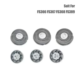 1 Set Metal Shaver Head Mens Rotary Electric Popup Trimmer Razor Blade For FS366 367 368 389 Replacement Beard Razor Heads