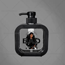 300ML Michael Jackson Transparent Soap Dispensers Refillable Portable Empty Bottle Shower Gel Detergent Dispensing Bottle Gift
