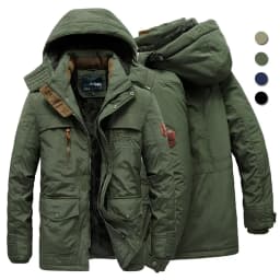 Military Thick Warm Outerwear Big Size 6XL Multi-pocket Men's Winter Jacket Fleece Linning Outdoor Parka Coat Hooded Windbreaker