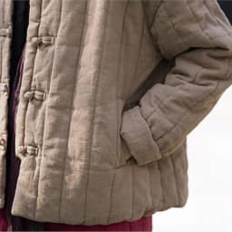 Johnature Women Chinese Style Linen Parkas Solid Color Stand Long Sleeve Winter Coats 2025 New Button Plus Cotton Warm Parkas