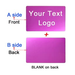 86x54x0.4mm Personalize Your Logo Text Aluminium Plate Custom Badge Adhesive Tape ID Door Wall Mailbox Business Card Name Tag