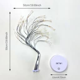 36/108LEDs Tabletop Tree Lamp, LED Atmosphere Night Lights, USB or AA Battery Lighting, for Camping Bedroom Holiday Party Decor