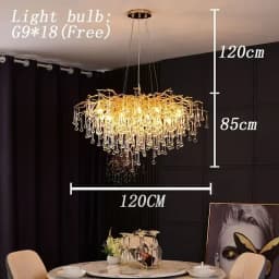 Luxury Crystal led Ceiling Lights Chandeliers Home Hanging Pendant Lamp Living Dining Room Bedroom Lustre Lampara techo