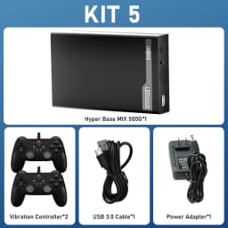 500G Retro Gaming HDD Video Game Console Retrobat&Playnite&Launchbox OS for XBOX/PS3/PS2/Switch/Wii/WiiU/DC/NES with 38200+Games