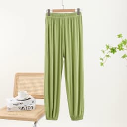Modal Loose Cuffed Pants Women Spring Summer Color Casual Thin Home Pants plus Size Outdoor Wear Mosquito Proof