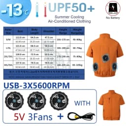 Summer 3 Fans 4 Fans Air Conditioning Cooling Vest Men Women Outdoor Jacket Sun Protection Windbreaker Travel Fishing Sports