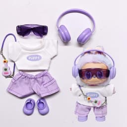 For Labubu Select High-quality Doll Clothing 15-17CM Casual Wear Set - 6-piece Set Labubu Universal Clothing
