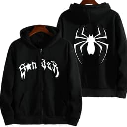 Fashionable Hot Selling Printed Unisex Solid Color Versatile Hoodie for Couples Trendy Casual Street Style Zipper Hoodie