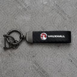 For Vauxhall Logo Meriva Vectra VXR Astra Insignia GTC Vivaro Junior Car Carbon Fiber Leather Car KeyChain Custom Key Rings Gift