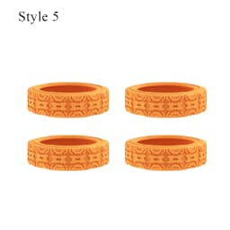 4PCS Premium Silicone Luggage Wheels Protector Covers Silent Shock-Proof Suitcase Wheels Cover Durable Trolley Box Casters Cover