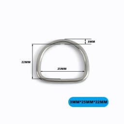 2/5/10Pcs 304# Stainless Steel D Ring Bag Strap Buckle Dog Collar Loop Clasp Webbing Backpack Belt Hook Buckles DIY Accessories