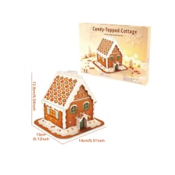 8 Style Christmas Castle Building 3D Puzzle Model X'max House Architecture Construction Jigsaw Puzzles Toys Kids Christmas Gift