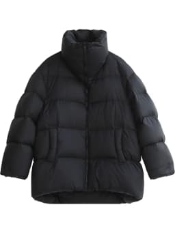 CHIC VEN Women's Down Coats Korean Stand Collar Simple Solid Color Warm Casual Jackets Soft Fashion Female Clothing Winter 2025