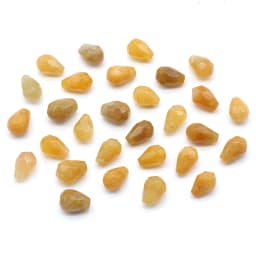 10PC New Reiki Natural Gem Stone Beads Charms Drop-shaped Faceted Moonstone Pendant for DIY Necklace Earring Jewelry Making Gift