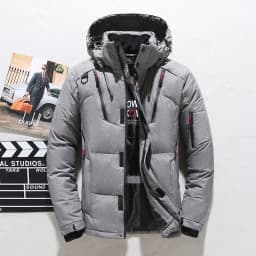 Brand Luxury Men's Winter Down Jacket Coats Parkas Man Clothes Hooded Padding Padded Puffer Jackets Man Bread Outerwear HXY51865