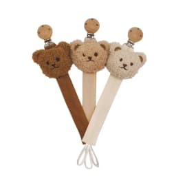 1/2pcs Baby Pacifier Chain Clips Holders Anti-drop Chain Cartoon Stuffed Bear Teething Clips Teether Toy Soother Pacifier Strap