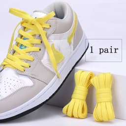 1pair Classic Basics Flat Shoelaces Sneakers Shoelace Canvas Shoes Basketball Shoe Laces Black White Color Shoes Accessories