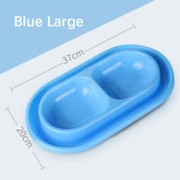 Pet Double Rice Bowl Sturdy Durable Ant Resistant Stray Cat Feeding Safe Odourless Outdoor Rainproof Waterproof Food Bowl