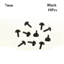 10pcs New Plastic Toys Bear Buttons Dolls Accessories Triangle Nose Safety Parts Doll Noses