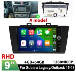 JOYING 9" Android Car Stereo for Subaru Legacy Outback 2015-2018 Wireless CarPlay Android Auto GPS OEM Camera Harman Kardon