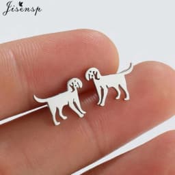 Cartoon Animal Earings Multiple Stainless Steel Cat Stud Earring for Women Girls Small Dog Paw Ear Studs Funny Jewelry Oorbellen