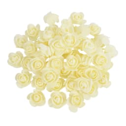 200/100pcs 3cm Foam Teedy Bear Rose Artificial Fake Flower Heads For Home Decor Wedding Birthday Christmas Party DIY Wreath Gift