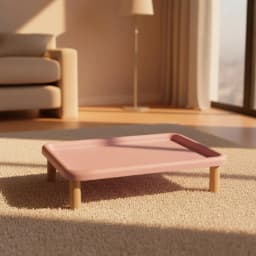 Elevated Cat Food Bowl Platform Portable for Automatic Pet Feeders Raised Feeding Stand Wooden Support for Cats and Dogs