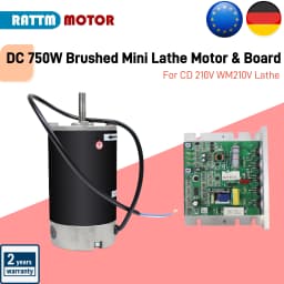 【BR & EU Stock】DC 550W 750W Brushed Mini Lathe Motor & Main Control Board For CJ 0618 CD 210V WM210V Lathe Machine Part
