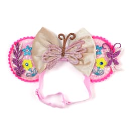 Mouse Ears Adjustable Headband Cartoon Sequin Bows Headband Birthday Party Christmas Princess Cosplay Costume For Women Adult