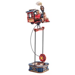 ROKR Wooden 3D Puzzle-Power Express Pendulum Balance Toy Model Building Kit DIY Gravity Swing Toys for Desk Decor Birthday Gift for Boys Adults