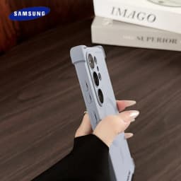 Four Corner Anti Falling Soft Magnetic Case Samsung Galaxy S25 S24 FE S23 Ultra Plus For Magsafe Wireless Charge Silicone Cover
