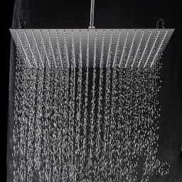 Uythner Shower Head 20 Inch Luxury Ultrathin Square Rainfall Shower Head Stainless Steel Chrome Bathroom Faucet Accessory