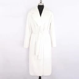 Mauroicardi Winter Long White Black Warm Thick Soft Flowy Fluffy Faux Fur Coat Women Sashes Loose Casual Furry Overcoat 2024