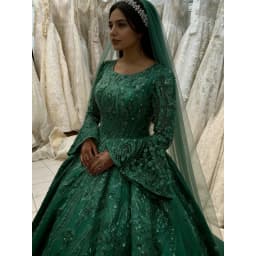 Customized New Luxury Muslim Wedding Dresses Princess Beaded Ball Gowns Middle East Bride Dresses Long Sleeve Vestido De Novia