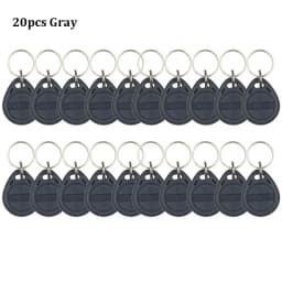 10Pcs 125KHz T5577 Keyfobs Rewritable Duplicate Tag 5200 Proximity Copy Access Control Card ID Token Ring RFID Cloner Keychain