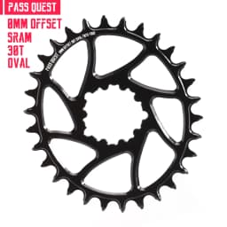 Round Oval 0mm Offset For SRAM Gx XX1 Eagle GXP PASS QUEST Crankset Round MTB Narrow Wide Chainring 28T 30T 32T 34T 36T 38T