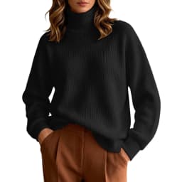 Women Fall Winter Pure Color Long Sleeved High Neck Round Neck Knitted Pullover Sweater Light Sweat Shirts Women