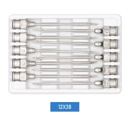 10Pcs Stainless Steel Veterinary Needle Syringe Needle Dispensing Needles Laboratory Sampling Needle Livestock Accessories