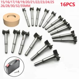 Carbide Woodworking Hole Saw Drill Bit 15-100mm Hole Opener Reamer Wood Board Drilling Cutter Tool