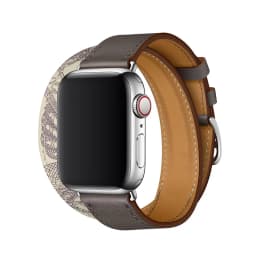 For Apple Watch Band Genuine Swift Leather Strap 8 7 41 45mm Double Tour Bracelet for iWatch Ulta 49mm 6 5 4 3 2 38 42mm 44 40mm