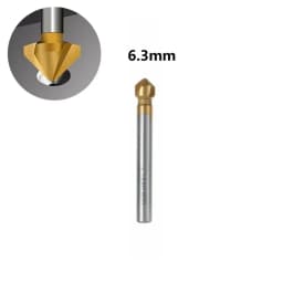 1PCS 6.3-20.5mm Countersunk Drill Bit Chamfering Tools Countersunk Drill 3 Flute 61mm 90 Degree Chamfer Cutter For Hard Metals