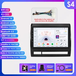 Hizpo Android 14 DSP RDS Carplay 4G WIFI BT GPS Head Unit For Toyota Tacoma 2 HILUX 2005-2015 Car Radio Multimedia Video No DVD