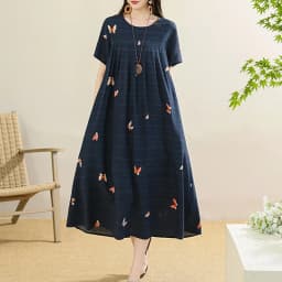 New 2025 Summer Dress For Women Plus Size Dress Casual Short Sleeve Boho Vintage Print Long Maxi Dress Beach Women Clothing