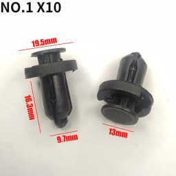 10/20/50Pcs Bumper Clips Rivets Fender Liner Fasteners Retainer For Mitsubishi Nissan Honda 8mm 9mm 10mm Hole