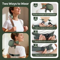 Bionic Finger Neck Shoulder Massager Wireless Trapezius Neck Cervical Kneading Massage Shawl Brushless Motor Neck Masajeador